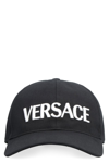 Versace Logo Cap In Black