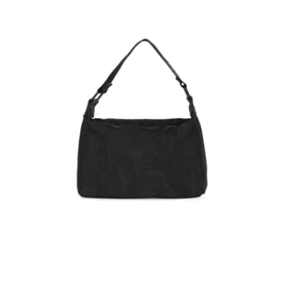 Samsoe & Samsoe Lara Washed Black Large Canvas Bag