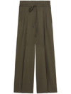 3.1 Phillip Lim High-waisted Straight-leg Trousers In Fir Green
