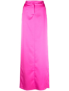 GIUSEPPE DI MORABITO MID-RISE SATIN-FINISH MAXI SKIRT