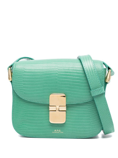 Apc Small Grace Shoulder Bag In Green