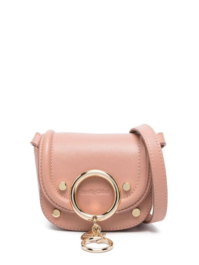See By Chloé Mini Mara Leather Shoulder Bag In Pink