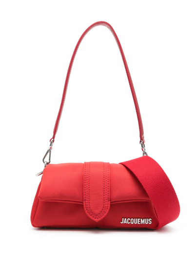 Jacquemus Le Petit Bambimou Nylon Shoulder Bag In Red