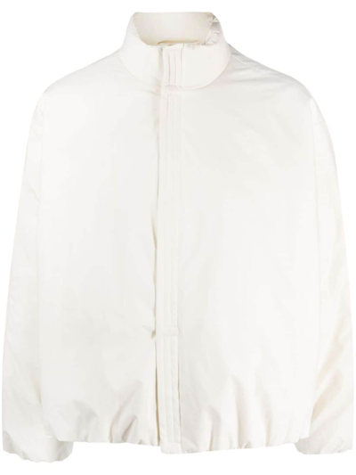 Jil Sander Hooded Padded Jacket In White