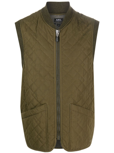 Apc Silas Jacket In Green