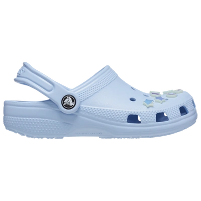 Crocs Kids' Girls  Classic Stars And Moon Clog In Blue Calcite