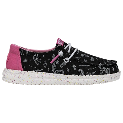 Heydude Kids' Girls  Wendy Unicorn In Black/pink