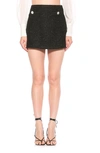 Shop Alexia Admor Maeve Tweed Miniskirt In Black