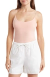 Free People Intimately Fp Offline Tank Bodysuit In Peach