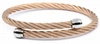 CHARRIOL CHARRIOL CELTIC ROSE GOLD PVD STAINLESS STEEL CABLE BANGLE