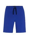 HUGO BOSS STRETCH-COTTON SHORTS WITH EMBROIDERED LOGO