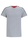 HUGO RELAXED-FIT T-SHIRT IN STRETCH COTTON WITH LOGO TAPE