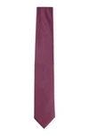 Hugo Boss Formal Tie With All-over Micro Pattern In Red