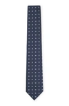 HUGO BOSS SILK-BLEND TIE WITH ALL-OVER MICRO PATTERN