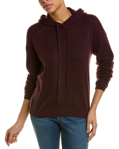 Amicale Cashmere Easy Cashmere Hoodie In Red