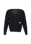 DSQUARED2 FLUO TRIM WOOL AND CASHMERE CARDIGAN