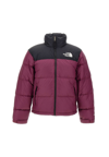 The North Face 1996 Retro Nupste Logo-embroidered Jacket In Purple/black