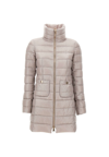Herno Long-sleeved Down Jacket In Beige
