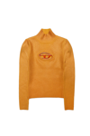 Diesel Kmarcella Knitwear  Metallic Effect Ribbed Knit In Celosia Orange