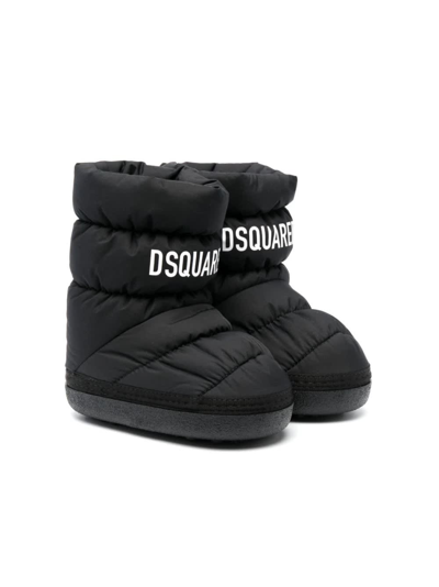 Dsquared2 D2kids Snow Boots In Black