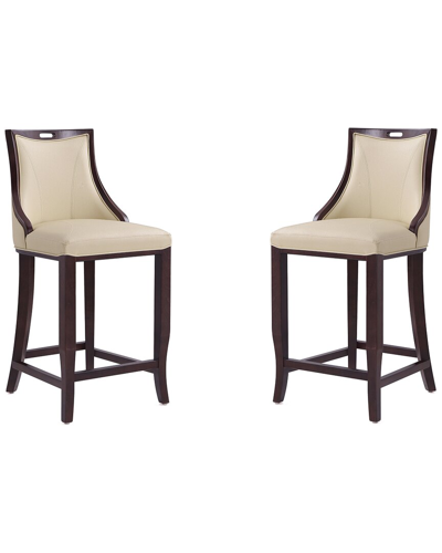 Manhattan Comfort Set Of 2 Emperor Bar Stools