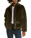 Vince Trucker Jacket In Black