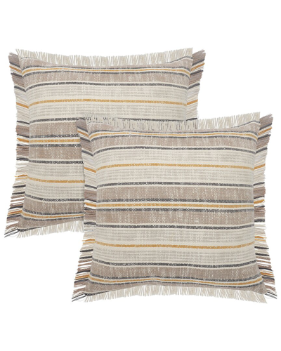 Lr Home Set Of 2 Drew Stripe Throw Pillows