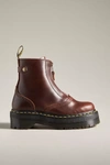 Dr. Martens Jetta Zipper Boots In Brown