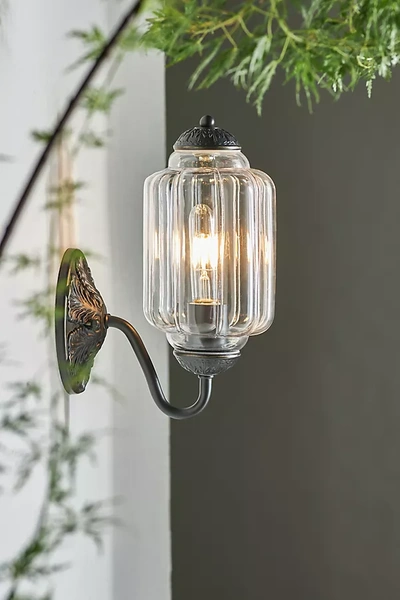 Anthropologie Eloise Outdoor Sconce In Yellow