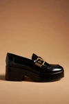 Dolce Vita Yonder Loafer Heels In Black