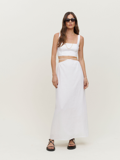 Reformation Pepper Linen Two Piece In White