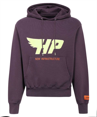 Heron Preston Hp Fly Hoodie In Purple