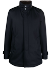 HERNO STAND-UP COLLAR WOOL JACKET