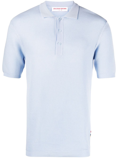 Orlebar Brown Maranon Cotton Polo Shirt In Blue