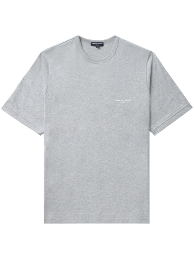 Comme Des Garçons Homme Deux Logo-print Cotton T-shirt In Grau