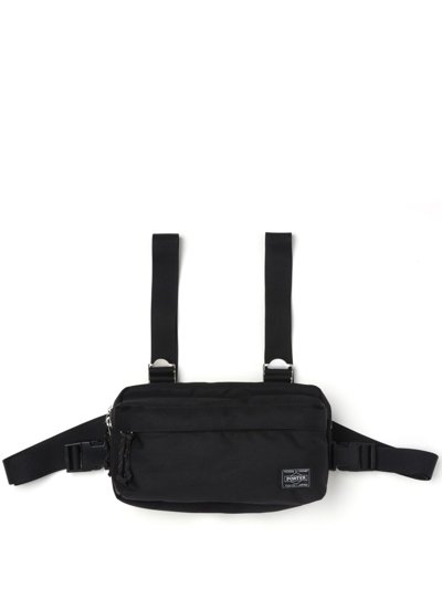 Comme Des Garçons Homme Deux Logo-patch Chest Bag In Black