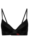 Hugo Boss Hugo Underwire Bra Velvet 10253966 In Black