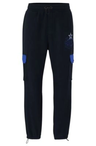 Hugo Boss Boss X Nfl Fleece Tracksuit Bottoms With Collaborative Branding In Cowboys