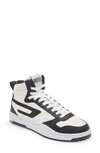 Diesel S-ukiyo V2 Leather Sneakers In White/ Black Multi
