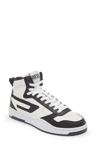 Diesel S-ukiyo V2 Leather Sneakers In Tobedefined