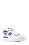 New Balance 550 Basketball Sneaker In White/ Vintage Indigo