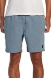 Rvca Escape Solid Shorts In Industrial Blue
