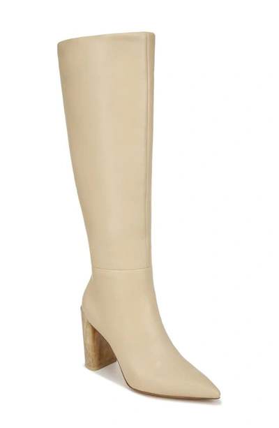 Vince Pilar Leather Knee Boots In Macadamia