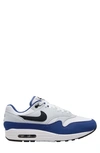 Nike Air Max 1 In White/black-deep Royal Blue-pure Platinum