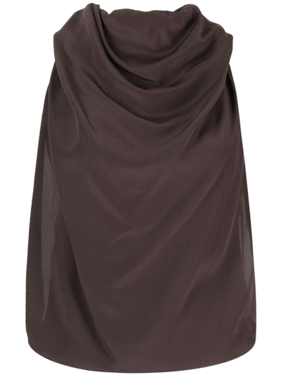 Lanvin Sleeveless Top In Brown