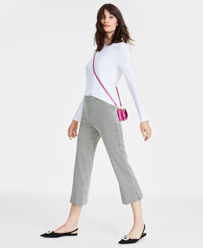 On 34th Women's Modal Crewneck Top, Created For Macy's In Bright White