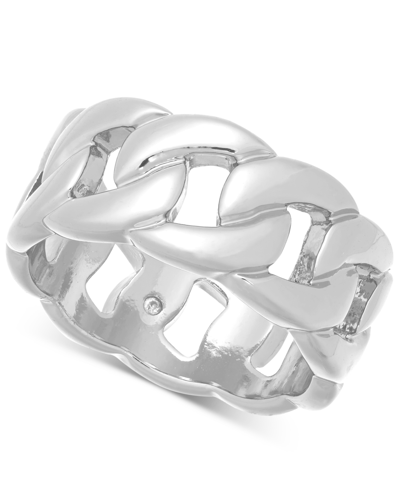 On 34th Chain Ring, Created For Macy's In Silver
