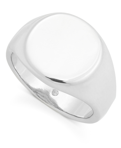 On 34th Signet Ring, Created For Macy's In Silver