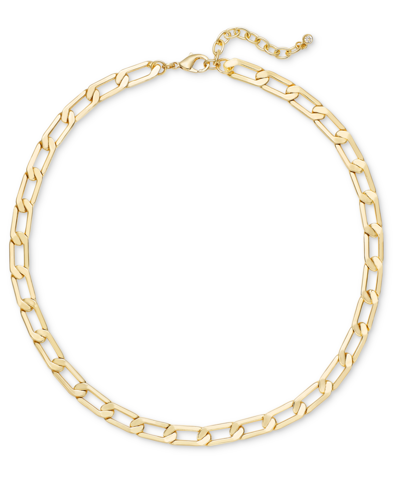 On 34th Chain Link Necklace, 17" + 2" Extender, Created For Macy's In Gold