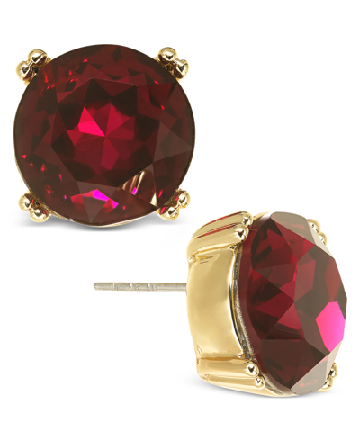 On 34th Gold-tone Stud Earrings, Created For Macy's In Pink